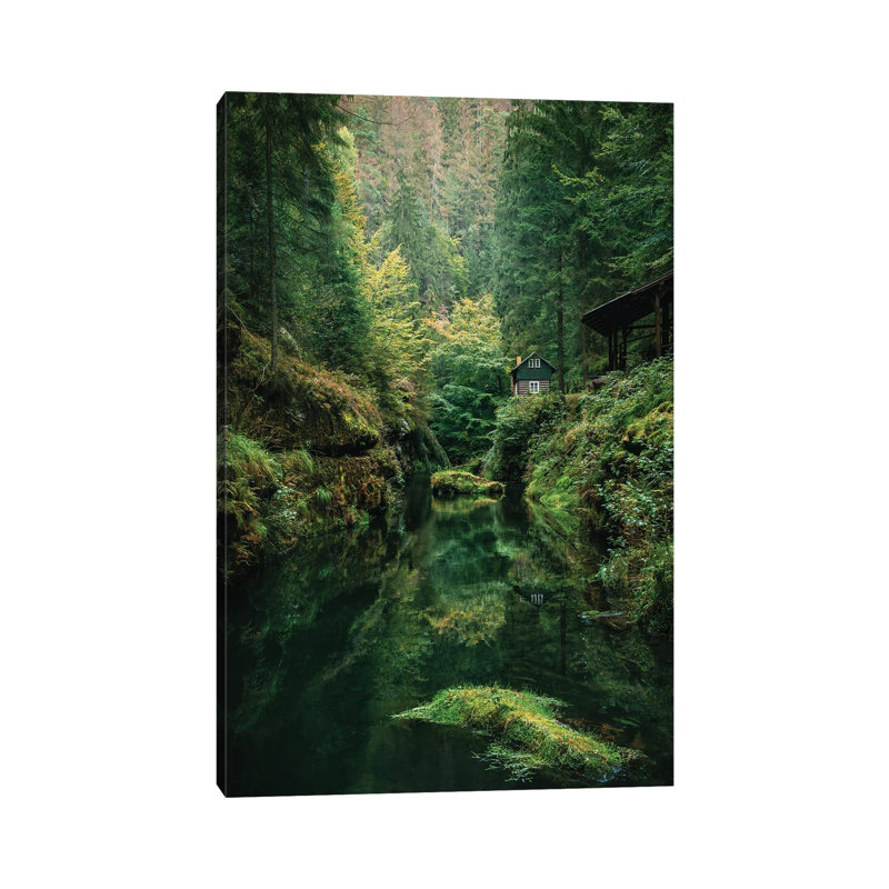 30 Shades Of Green by Fabian Fortmann - Print on Canvas, Wrapped Canvas, 20.32 cm H x 30.48 cm W