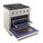 KUCHT Professional 30 in. 4.2 cu. ft. Propane Gas Range and Convection Oven in White with True Simmer Burners-97805569-97805566