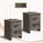 Tryston 3-pieces Rustic & Farmhouse King Bedroom Set, Gray-118138199-118138205