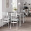 Ensemble table et chaises de salle à manger pour 4 personnes, table de cuisine en bois avec chaises rembourrées-1403520998
