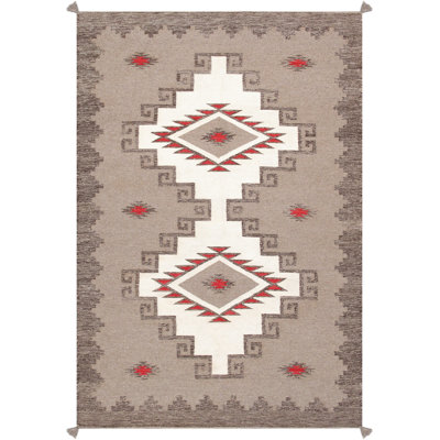 5'X8' Southwestern Area Rug in Ivory