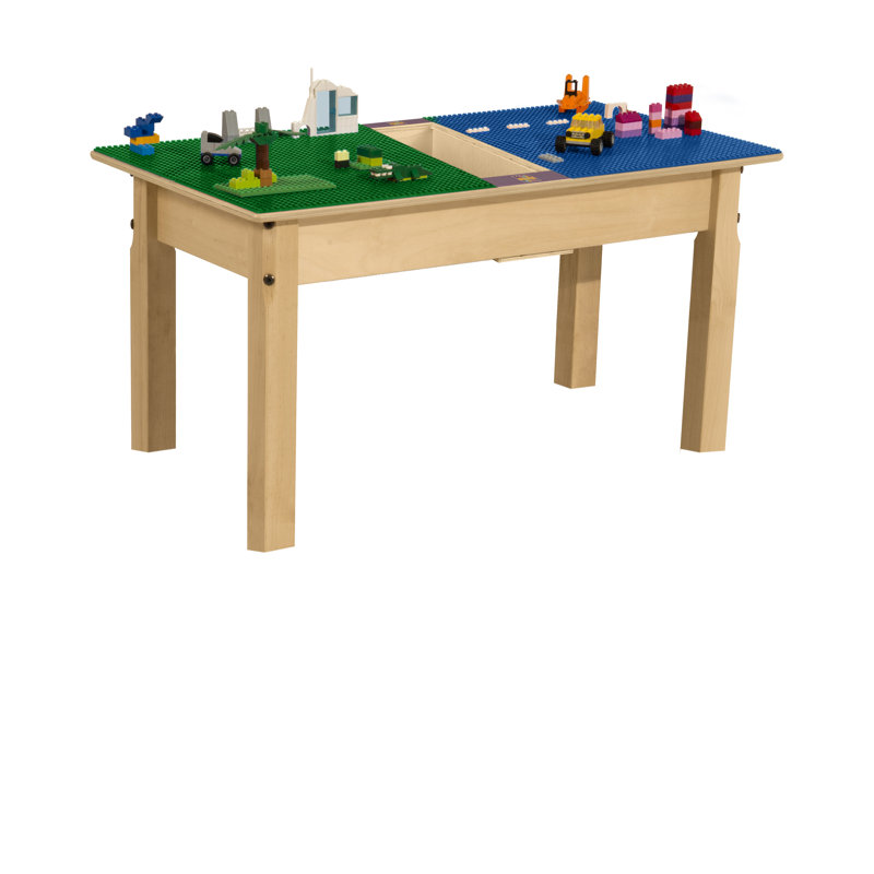 Table de jeu Time-2-Play, Bleu / Vert, H 18,5 po x L 35 po x l 15,5 po