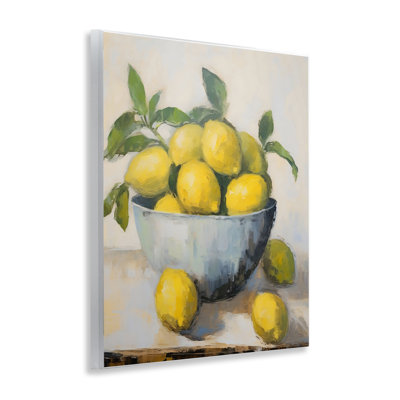 Plaque murale «Lemon Still Life» par Creative Studio