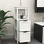 Armoire de salle de bain blanche - 2 tiroirs et 1 tablette pour ranger les fournitures