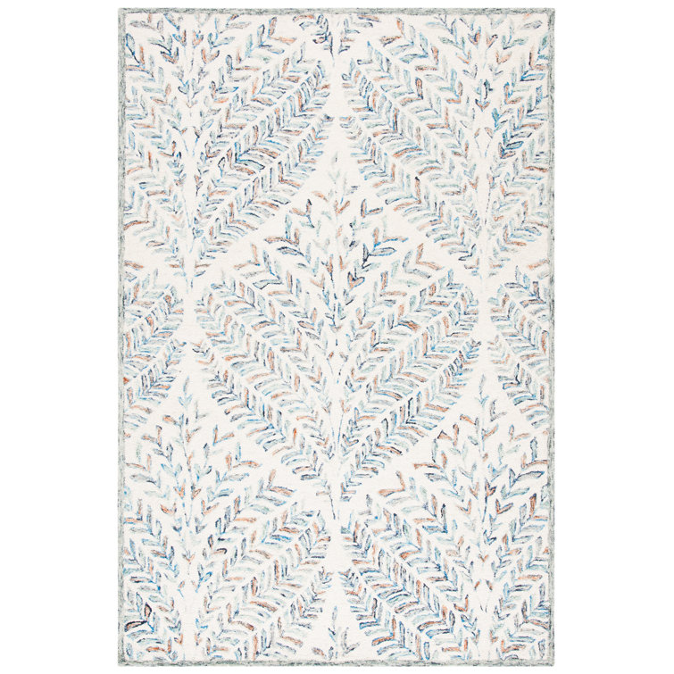 Floral Wool Hand Tufted Area Rug