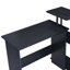 Bureau noir avec bibliothèque-1318659857