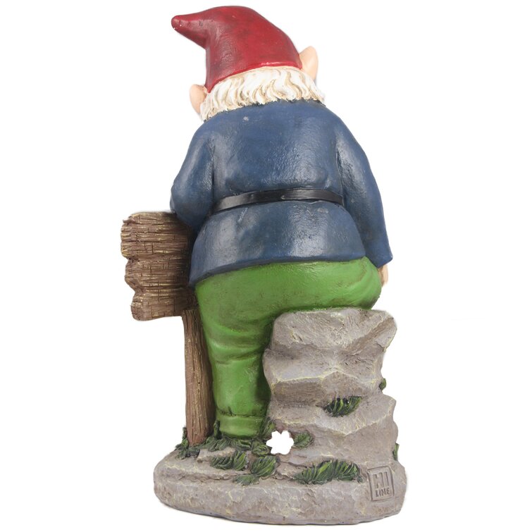 Hi-Line Gift Ltd. Gnome With Sign | Wayfair