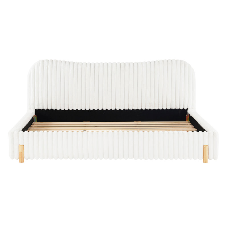 Boucle Upholstered Bed