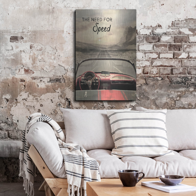 «The Need For Speed» par Lori Deiter, Luxe Metal Art «The Need For Speed» par Lori Deiter
