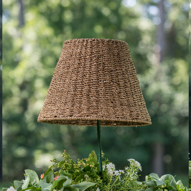 Abat-jour empire Seagrass, H 10,5 po x l 16 po x P 16 po, Brun