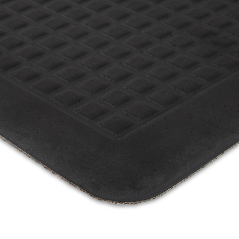 Spice Red Polyester Trellis Anti-Fatigue Kitchen Mat 19.6" x 32"