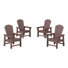 Ensemble de 4 chaises Adirondack pour enfants Laguna