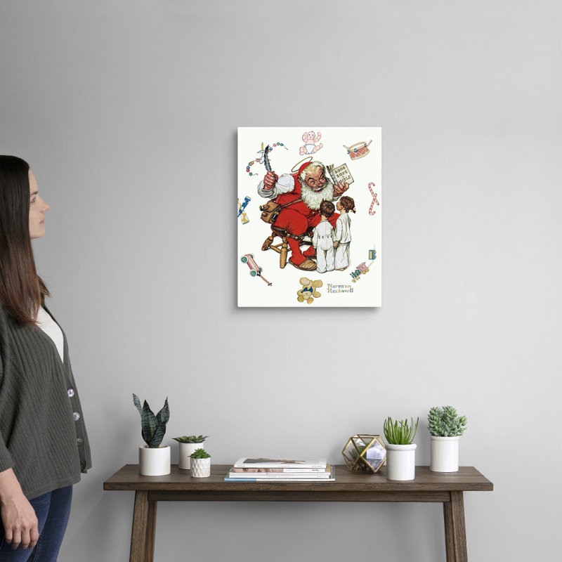 Art mural sur toile Norman Rockwell, H 20 po x l 16 po x P 1,25 po, Toile tendue