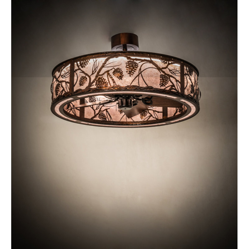 Whispering Pines LED Downrod Ceiling Fan