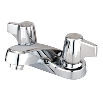 Kingston Brass Americana Two-Handle 3-Hole Deck Mount 4" Centerset Bathroom Faucet