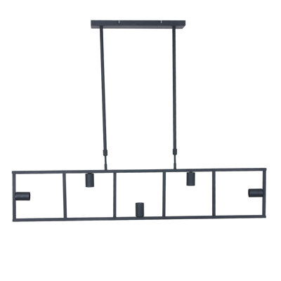 Servin 5 - Light Black Square/Rectangle Pendant