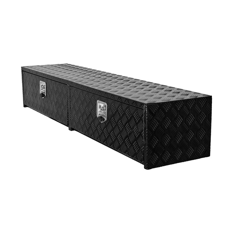 Boîte à outils de 72 po en aluminium noir