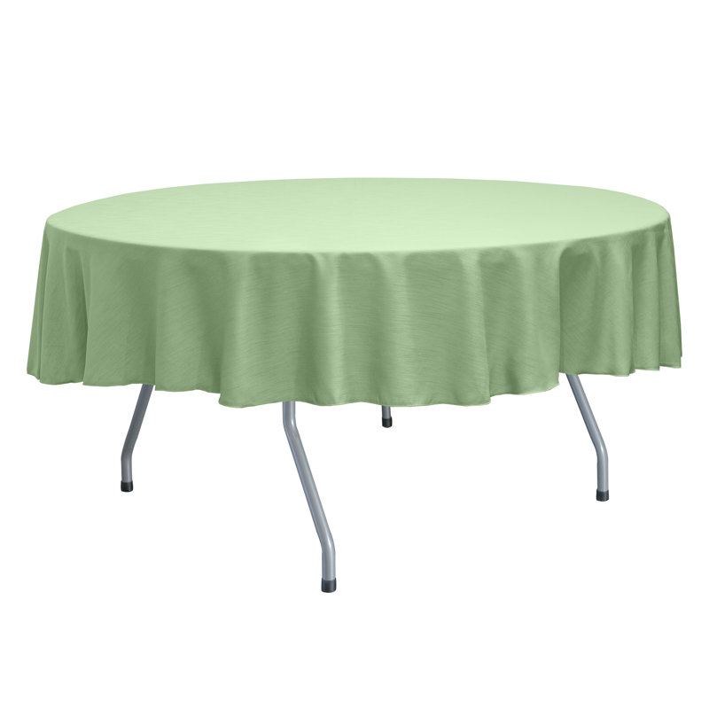 Solid Color Round Tablecloth, 72" x 72", 10, Sage