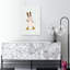 Happy Skating Bunny Playful Whimsical Contemporary Rabbit Forest Wall Art Print 1 Piece Wrapped Canvas Wall Art-344516870