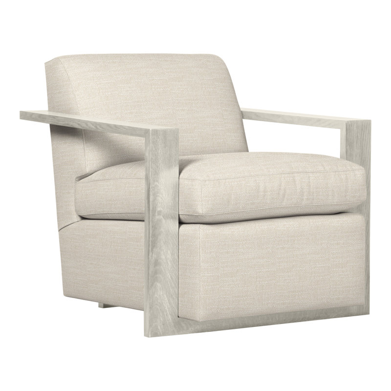 Thom Filicia Home 32" Wide Upholstered Armchair, Tommy Flax, Wrenn