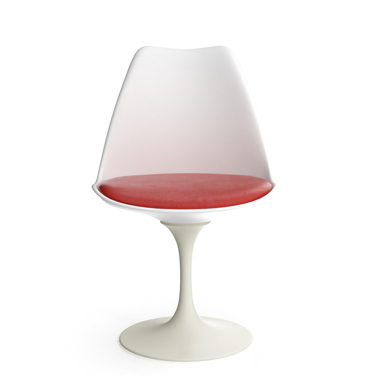 Chaise rembourrée, Rouge