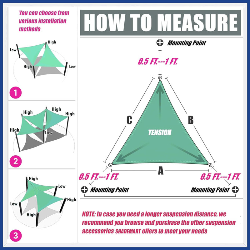 12' Triangle Shade Sail