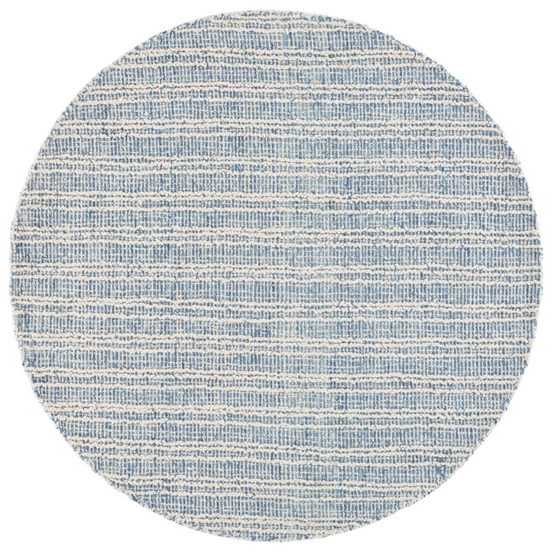 Metro 810 Hand Tufted 80% Wool; 20% Cotton Striped Rug, 6'-0" X 6'-0" Round