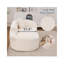 Canapé-lit à méridienne incurvé en chenille l 38,19 po x P 68,11 po x H 25,99 po Aurelia