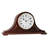 Napoleon Traditional Roman Numeral Alder Wood Quartz Movement / Crystal Tabletop Clock in Mahogany
