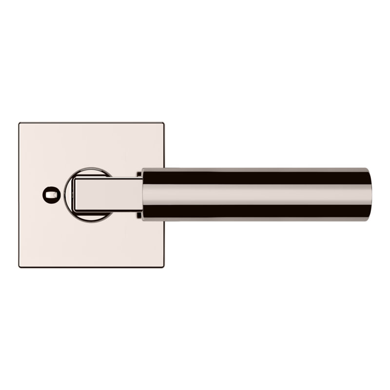 2.65625 H X 5.953125 W X 2.625 Privacy (Bed & Bath) Door Lever, Polished Nickel