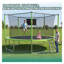 Trampoline d'extérieur 14 pi avec filet de sécurité - Structure en acier vert et résistant à la rouille