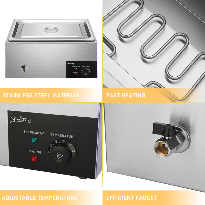 21. Qart Stainless Steel Single Plate Heating Food Warmer