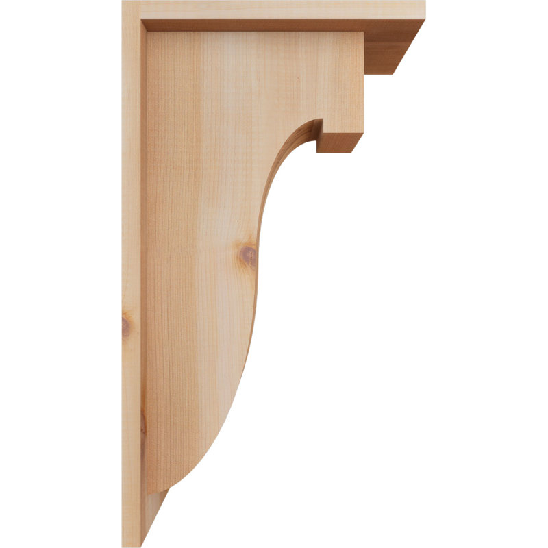 Corbeille lisse Del Monte avec plaque arrière, cèdre rouge de l'Ouest, l 5 1/2 po x P 10 po x H 18 po, Lisse, Cèdre rouge