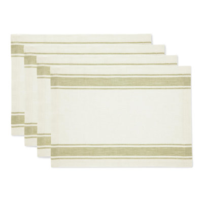 Country Stripe - 100% Pure Linen Placemats