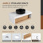 Meuble-lavabo mural 36 po avec lavabo en céramique et compartiments de rangement ouverts 36 po-131427394-131427391