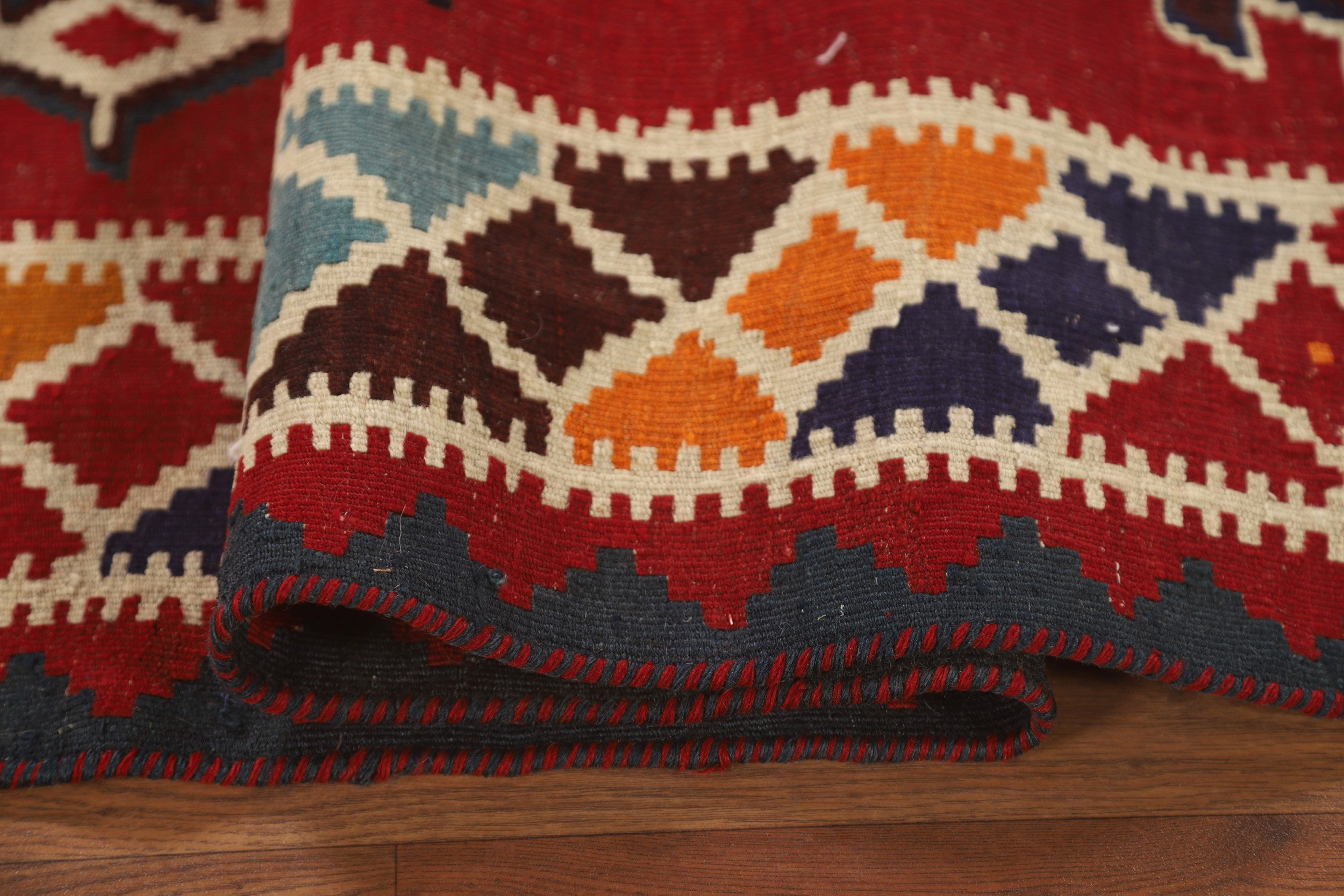 Bungalow Rose Vegetable Dye Kilim Area Rug 5x8 | Wayfair