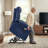 Latise Wide Power Recliner Lift Chair with Extended Footrest, Faux Leather-2139314044
