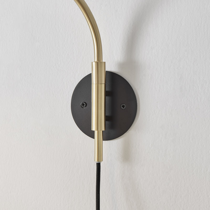 Antravion Elegant Wall Light - Brushed Metal Modern Minimalist Reading Lamp