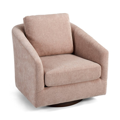 Fauteuil d'appoint pivotant en chenille Conway