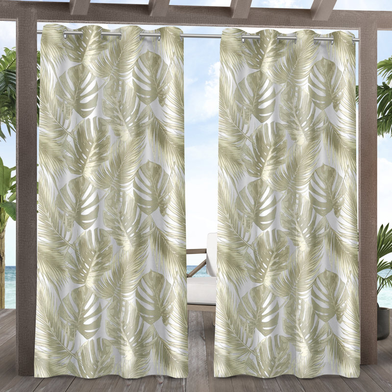 Chillicothe Room Darkening Curtain Pair, 54" W x 84" L, Tan