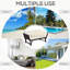 2-Seater Outdoor Convertible Sofa Bed 167x63cm, PE Rattan Flip-Arm Daybed Brown Wicker 220kg Steel Frame