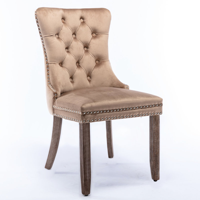 Paire de fauteuils rembourrés Modern, Kaki