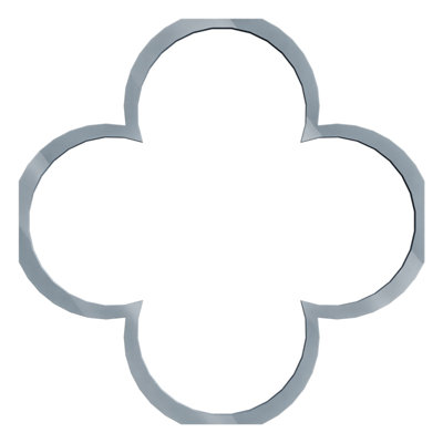 Panneaux muraux décoratifs en acrylique Woodall, grand, l 23 3/8 po x H 23 3/8 po x T 1/8 po, gris foncé