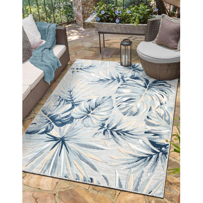 Silloth Rectangle Floral Indoor / Outdoor Area Rug