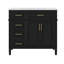 36 Inch Bathroom Vanity With Sink, 4 Drawers (1 Flip Drawer), 2 Doors & Adjustable Shelf-121361377