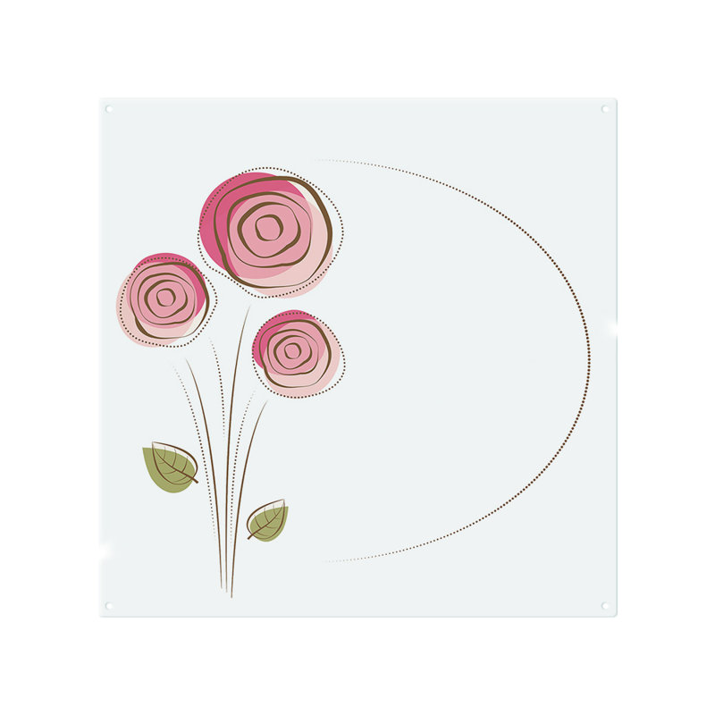 60cm W Glass Peel and Stick, 75cm L x 60cm W