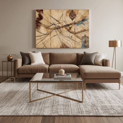 Art sur toile brun