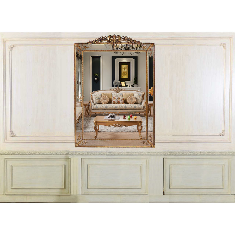 Flat Solid Wood Beveled Mirror