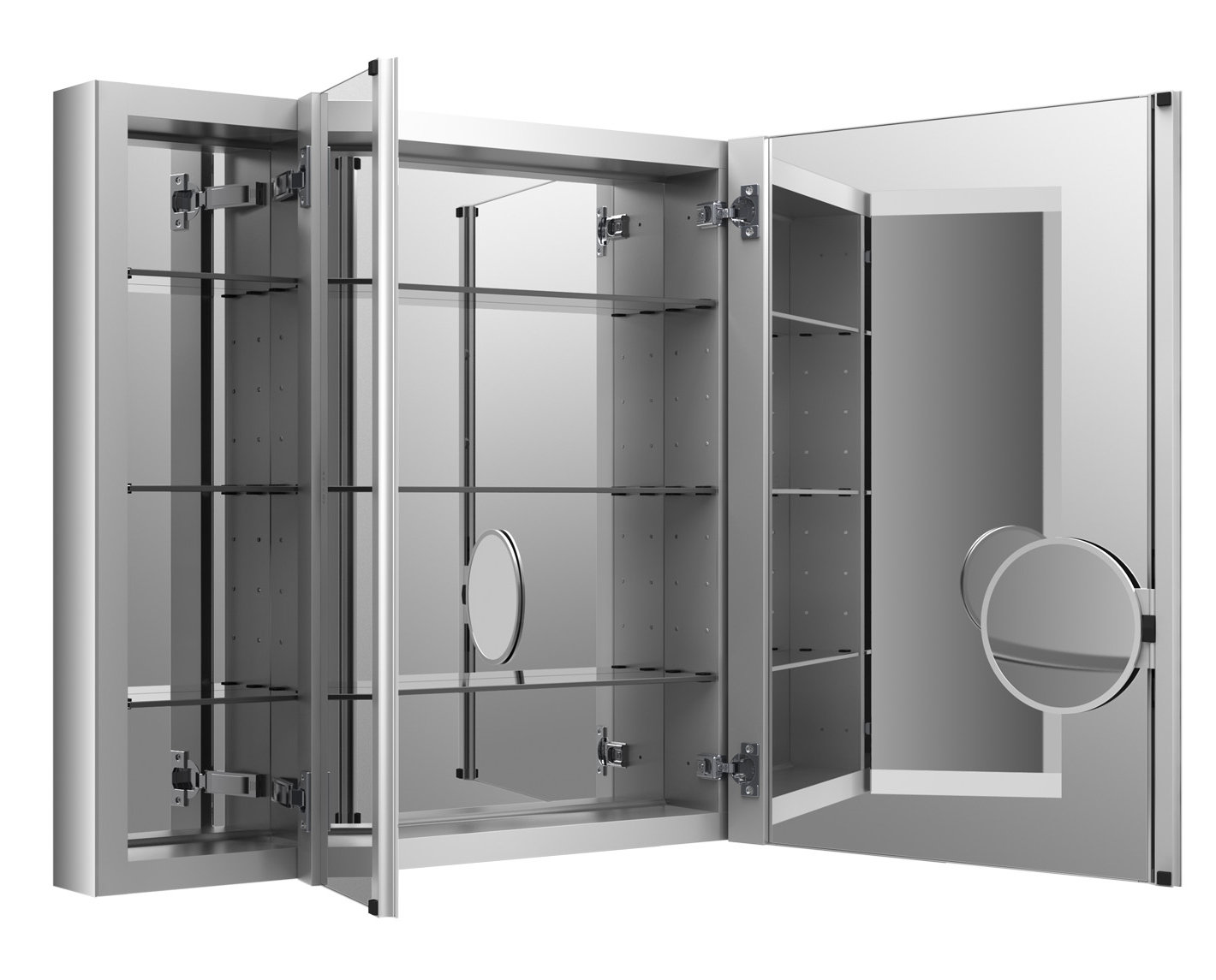 Verdera Aluminum Medicine Cabinet, 30"H x 40"W x 4.75"D