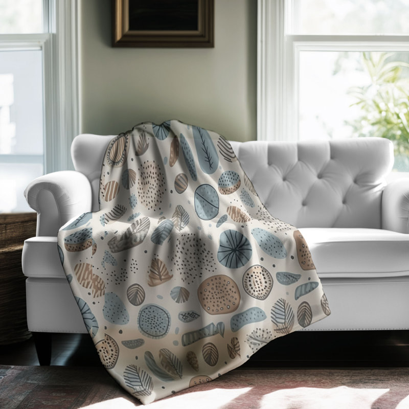 Boho Gravel - 1 pièce Sherpa Premium, L 60 po x l 50 po